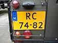 Military plate. RC = Région Centrale (Allied Joint Force Command in Brunssum)<br>Submitted by George Gabain from the Netherlands