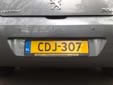 Diplomatic plate. CD = Corps Diplomatique / Diplomatic Corps<br>CDJ = judges and diplomatic staff working for the International<br>Court of Justice in The Hague