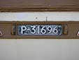 Trailer plate (old style). P = Porto