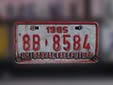 Motorcycle plate (1985 series). 8 = Panamá Province