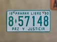 Normal plate (1990 series). 8 = Panamá Province