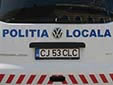 Normal plate on a municipal police car. CJ = Cluj County