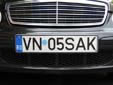 Normal plate. VN = Vrancea County
