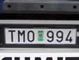 Normal plate (old style, but still issued on request) with a validation sticker.<br>Since 2010, validation stickers are not used anymore.