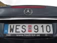 Normal plate with a validation sticker.<br>Since 2010, validation stickers are not used anymore.
