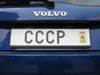 Personalized plate (old style, but still issued on request) with a validation sticker.<br>Since 2010, validation stickers are not used anymore.