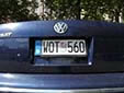 Normal plate (small size) with partial validation stickers.<br>Since 2010, validation stickers are not used anymore.