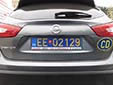 Diplomatic plate. EE = diplomatic staff<br>CD = Corps Diplomatique / Diplomatic Corps