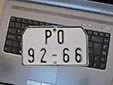 Motorcycle plate from former Czechoslovakia. PO = Prešov<br>Submitted by Martin Šarlina from Slovakia