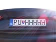 Personalized plate. PU = Púchov