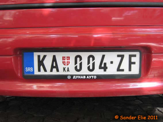  uroplates License Plates Europe Serbia