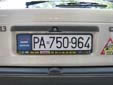 Normal plate (old style). PA = Pančevo