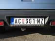 Normal plate. AC / АЦ = Aleksandrovac