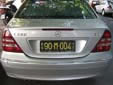 Diplomatic plate (old style). BG = Beograd (Belgrade). 90 = Syria<br>M = non-diplomatic staff. 11 = valid until the end of 2011