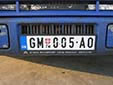 Normal plate. GM / ГМ = Gornji Milanovac