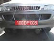 Diplomatic plate. DP = Ministry of Foreign Affairs