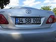 Normal plate. 34 = Istanbul
