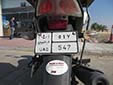 Motorcycle plate