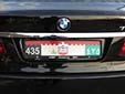 Ceremonial vehicle's plate