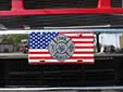 Fire Department 'booster' plate