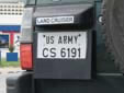 Military plate 'U.S. Army'