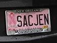 Personalized special interest plate 'Joy to Life Foundation'<br>(detailed view of the previous picture)