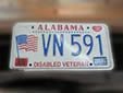 Military private plate 'Disabled Veteran' (old style)