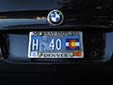 House District plate for current State Representatives<br>in the Colorado General Assembly. H = House