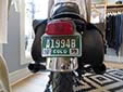Motorcycle plate (old style)