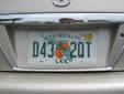 Normal plate (2003 series) from Lee County