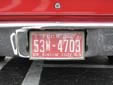 Normal plate (1968 series) from Charlotte County<br>53 = Charlotte County. W = heavy vehicle (3,500 to 4,500 lbs.)
