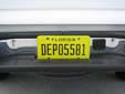 Governmental plate. DEP = Dept. of Environmental Protection