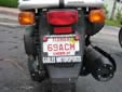 Motorcycle plate (under 21)