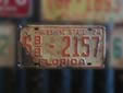 Trailer plate (1974 series) from Palm Beach County<br>6 = Palm Beach County. BB = private trailer
