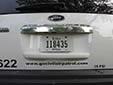 Officials vehicle's plate