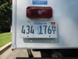 Recreational trailer plate. RT = Recreational Trailer