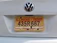 Temporary plate
