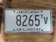 Truck plate (1993 series). TV = 64,001 - 73,280 lbs.