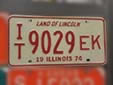 Transit plate (1974 series). IT = in transit