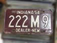 Dealer plate (1954 series, new car dealer)