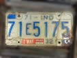 Normal plate (1972 series). 71 = Saint Joseph County