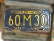 Dealer plate (1958 series, new car dealer)