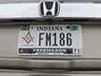 Special interest plate 'Freemason'. 71 = Saint Joseph County