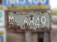Normal plate (1964 series). MG = Montgomery County
