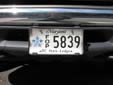 Special interest plate 'DC State Lodge'<br>DC = District of Columbia. FOP = Fraternal Order of Police