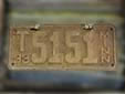 Truck plate (1933 series)