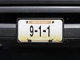Webster County county owned vehicle's plate '911 Administration'