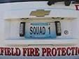 Marshfield Fire Department plate