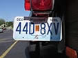 Trailer plate (2008 series). TRL = trailer