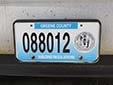 Greene County county owned vehicle's plate 'Building Regulations'